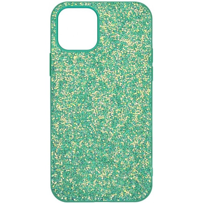 MARGOUN for iPhone 12 Case Glitter Shiny Case Girls Women Luxurious Leather Cover (iPhone 12, Green)
