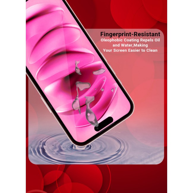 CATANES for iPhone 16 Plus 3 Pack Screen Protector, 9H Hardness Military Grade Shatterproof HD Tempered Glass,Full Coverage Screen Protector, Easy Installation