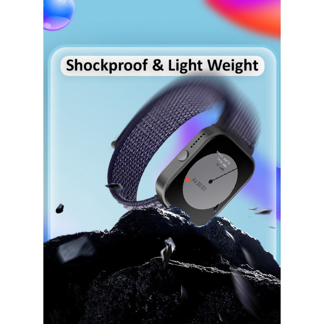 MARGOUN (for Nothing Watch Pro 22mm) Nylon Strap,Quick Release Bands for Women Men Sport Wristband Strap Dark Blue/White