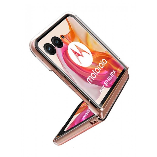 CATANES for Motorola Razr 50 Ultra Clear Case Slim Fit Crystal Clear Transparent Skin Cover Anti-Yellowing Anti-Slip TPU Case