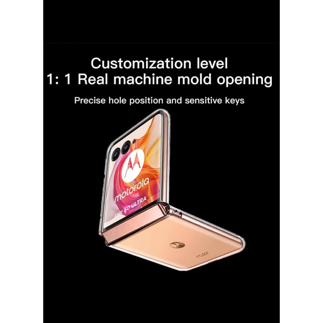 CATANES for Motorola Razr 50 Ultra Clear Case Slim Fit Crystal Clear Transparent Skin Cover Anti-Yellowing Anti-Slip TPU Case