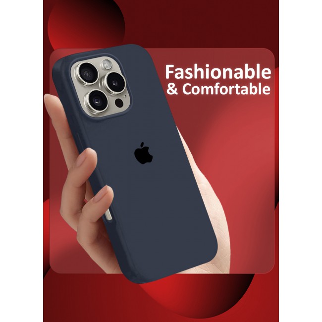 MARGOUN for iPhone 16 Pro Max 2 Pack Case and Screen Protector, Slim Silicone Case, Full Covered Anti Scratch Shockproof Protective Cover /9