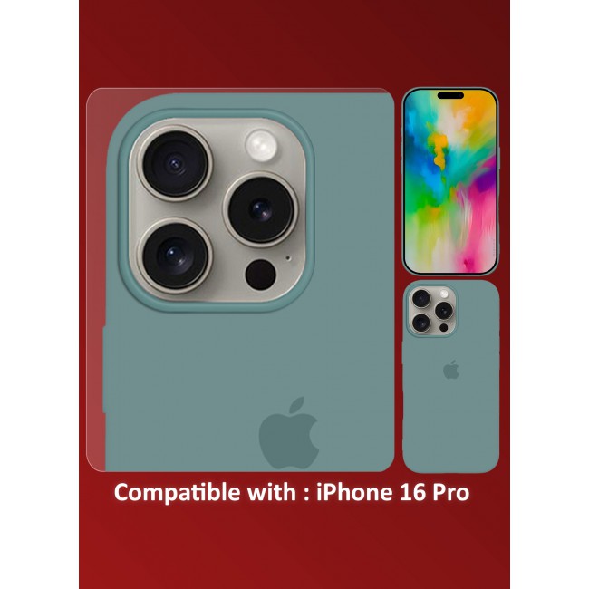 MARGOUN for iPhone 16 Pro 3 Pack Case and 2 Screen Protectors, Slim Silicone Case, Full Covered Anti Scratch Shockproof Protective Cover /3