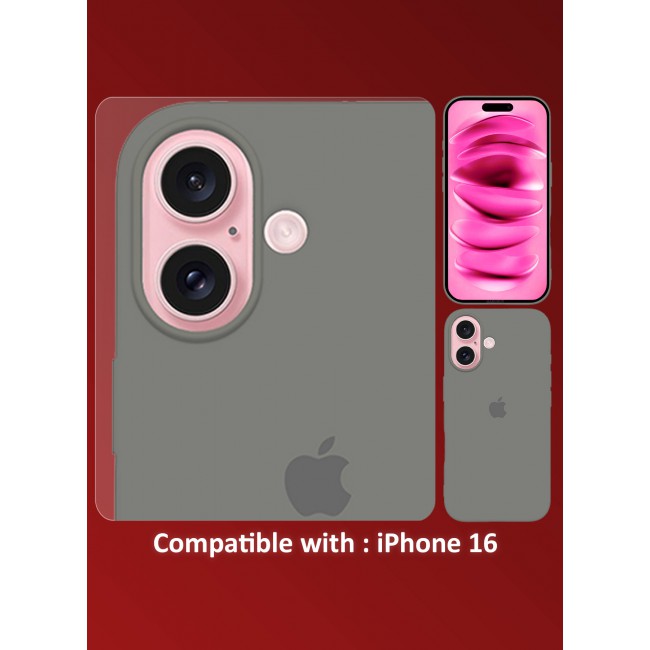 MARGOUN for iPhone 16 3 Pack Case and 2 Screen Protectors, Slim Silicone Case, Full Covered Anti Scratch Shockproof Protective Cover /8