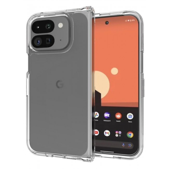 MARGOUN for Google Pixel 9 Pro Fold 2024/Pixel Fold 2 2024, Case Lightweight Soft Clear Shock Resistant Anti-Yellowing Anti-Fingerprint Cover /2