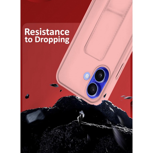 MARGOUN for iPhone 16 Plus Case Premium PU Leather Case with Stand Function Shockproof and Anti Scratch Finger Grip Case Cover / 7