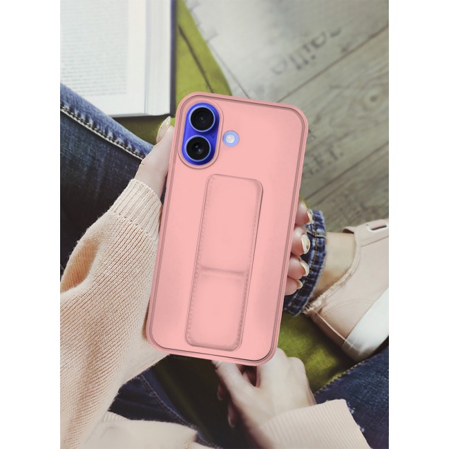 MARGOUN for iPhone 16 Plus Case Premium PU Leather Case with Stand Function Shockproof and Anti Scratch Finger Grip Case Cover / 7