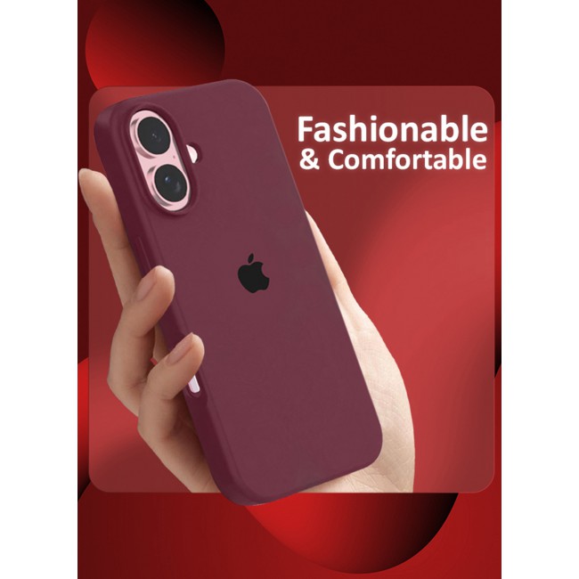 MARGOUN for iPhone 16 Plus Case, Slim Silicone Case, Full Covered Anti Scratch Shockproof Protective Cover /1