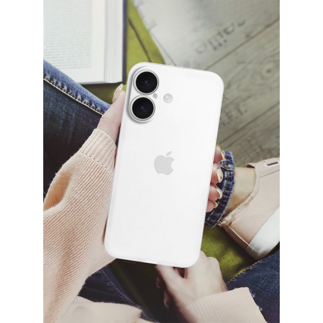 MARGOUN for iPhone 16 Case Cover Air Skin Series Back Cover Sturdy Durable Thin Case Drop Protection Cover Clear / White
