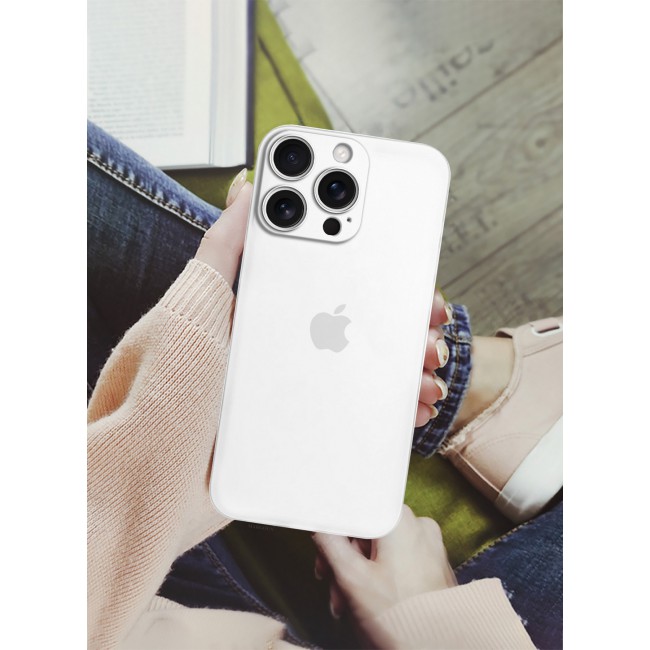 MARGOUN for iPhone 16 Pro Case Cover Air Skin Series Back Cover Sturdy Durable Thin Case Drop Protection Cover Clear / White