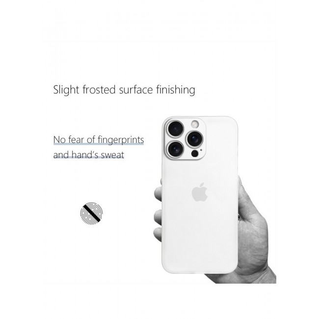 MARGOUN for iPhone 16 Pro Case Cover Air Skin Series Back Cover Sturdy Durable Thin Case Drop Protection Cover Clear / White