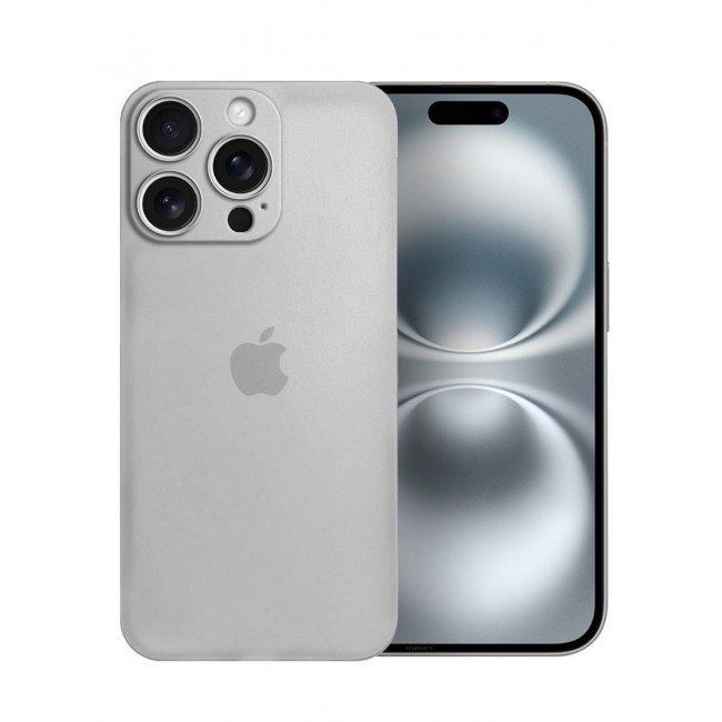 MARGOUN for iPhone 16 Pro Max Case Cover Air Skin Series Back Cover Sturdy Durable Thin Case Drop Protection Cover Clear / Light Grey