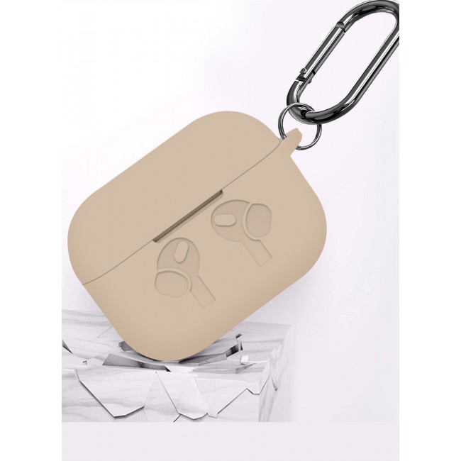 MARGOUN for Airpods 3 Case, Premium Silicone Case with Carabiner Shockproof Soft Silicone Protective Case for Men,Women - A