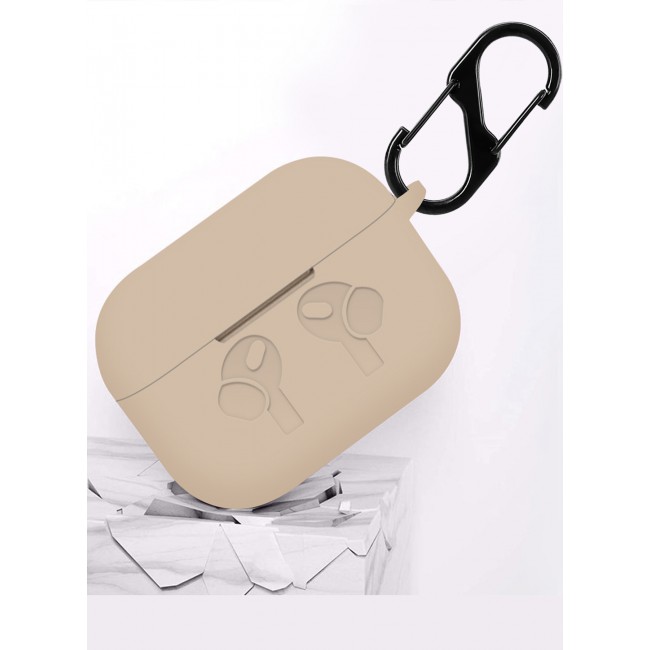 MARGOUN for Airpods 3 Case, Premium Silicone Case with Carabiner Shockproof Soft Silicone Protective Case for Men,Women - B