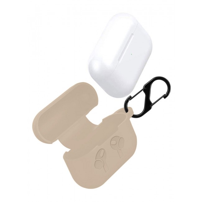 CATANES for Airpods 3 Case, Premium Silicone Case with Carabiner Shockproof Soft Silicone Protective Case for Men,Women - A