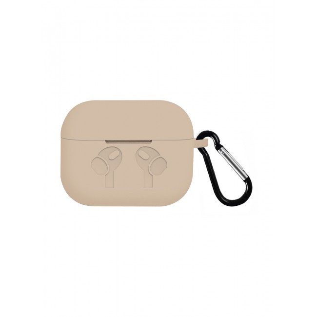 MARGOUN for Airpods Pro Case, Premium Silicone Case with Carabiner Shockproof Soft Silicone Protective Case for Men,Women - F