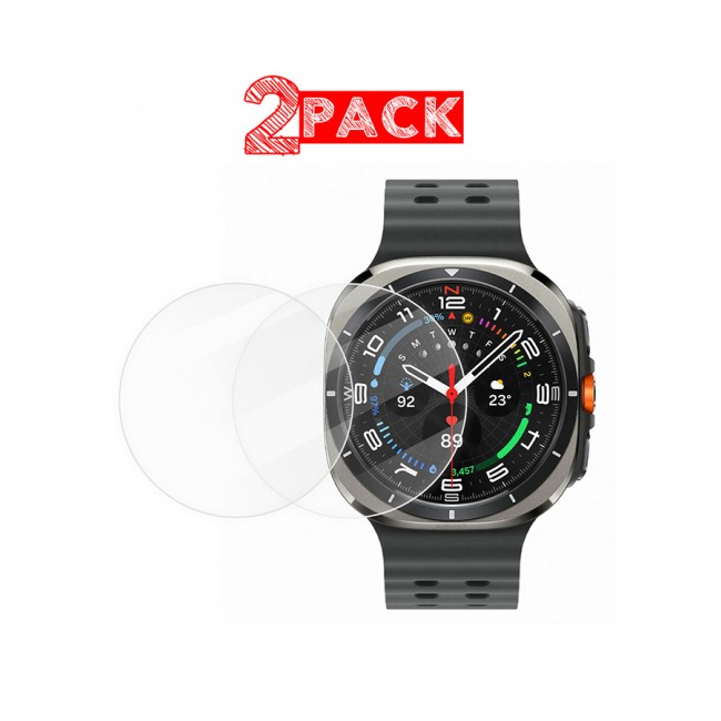 MARGOUN for Samsung Galaxy Watch 7 Ultra 2 Pack Screen Protector Tempered Glass Anti-Scratch 9H Ultra-thin Screen Protector Protective Film Cover Accessories