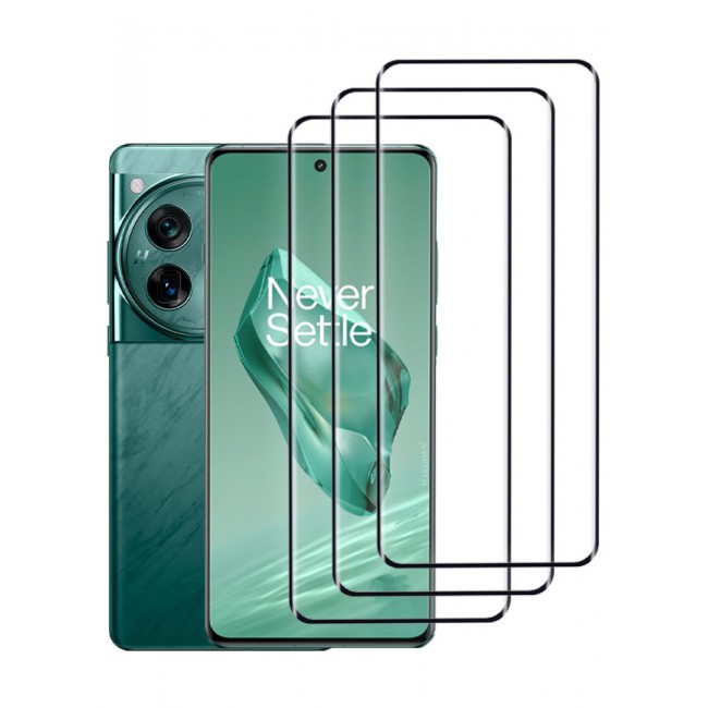 MARGOUN for OnePlus 12 3 Pack Screen Protector Tempered Glass Anti-Scratch 3D Screen Protector Case Friendly HD Clear Protective Film