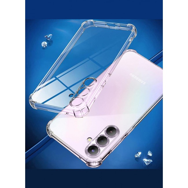 MARGOUN for Samsung Galaxy A35 5G 2 Pack Clear Case and Screen Protector Ultra Slim Thin Flexible Scratch Resistant Transparent TPU Shockproof Case