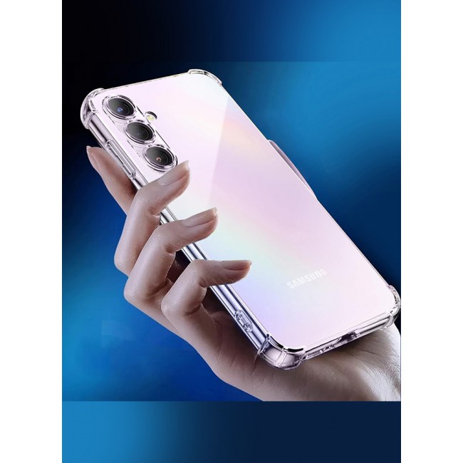 MARGOUN for Samsung Galaxy A35 5G 2 Pack Clear Case and Screen Protector Ultra Slim Thin Flexible Scratch Resistant Transparent TPU Shockproof Case