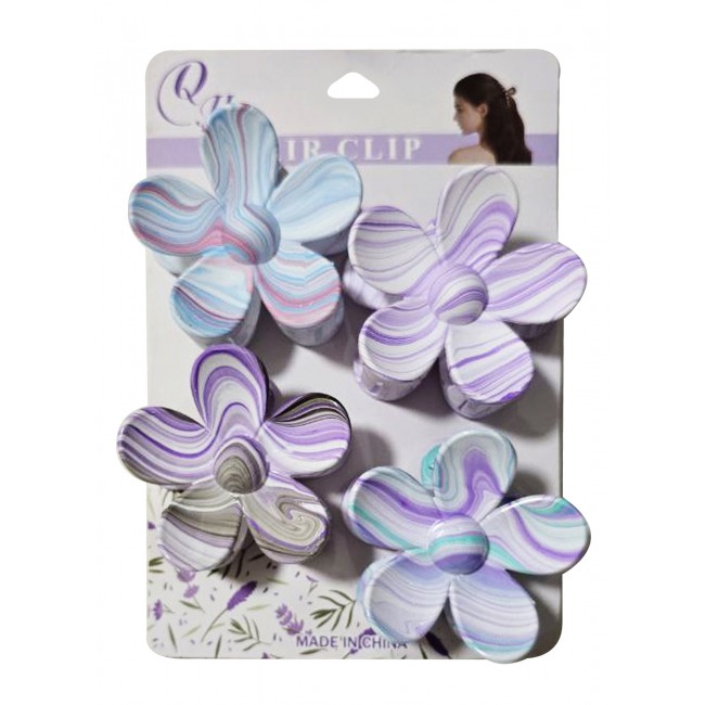 MARGOUN 4 Pack Floral Hairpins Hair Ornament for Women and Girls , Daily Use, Party, Hair Clip for Wedding / 1