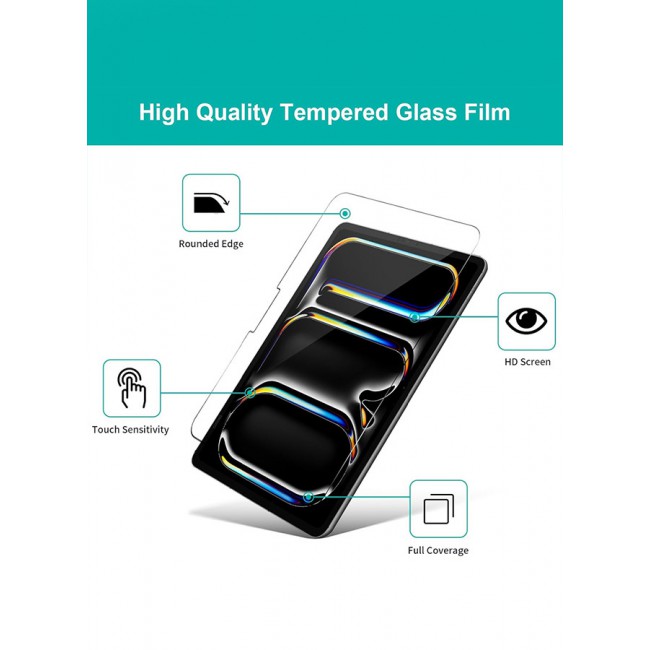 CATANES [for iPad Pro 11 inch 2024] 2 Pack Screen Protector Anti-Glare Matte Reduce Fingerprint Bubble Free Easy to Install Screen Protector