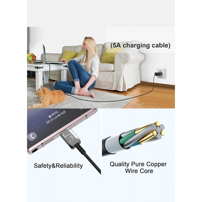 Samsung 45W USB C Super Fast Charger USB C Plug 45W with Type C Charger Cable Compatible with Type C Devices /Black