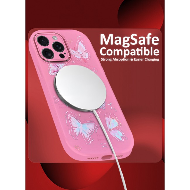 MARGOUN iPhone 14 Pro Max Case Cover Cartoon Case Unique Design for Women Girls with Camera Lens Protection P05