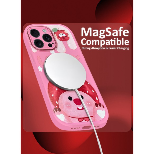 MARGOUN iPhone 14 Pro Max Case Cover Cartoon Case Unique Design for Women Girls with Camera Lens Protection P06