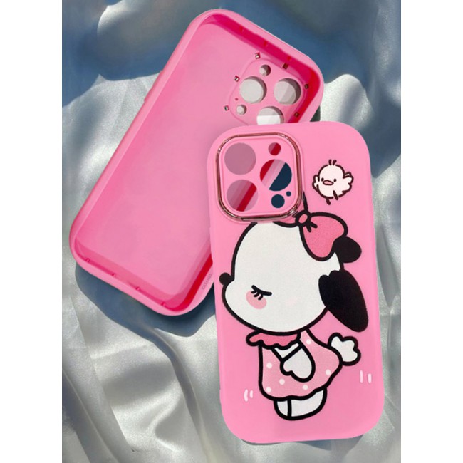 iPhone 15 Pro Max Case Cover Cartoon Case Unique Design for Women Girls with Camera Lens Protection P01