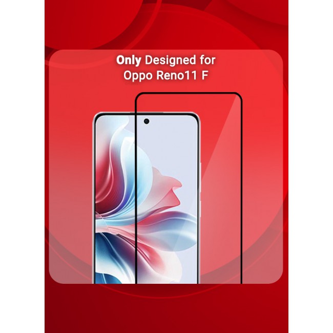 CATANES 2 Pack For Oppo Reno11 F Tempered Glass Screen Protector Anti-Scratch Case Friendly HD Clear Protective Film
