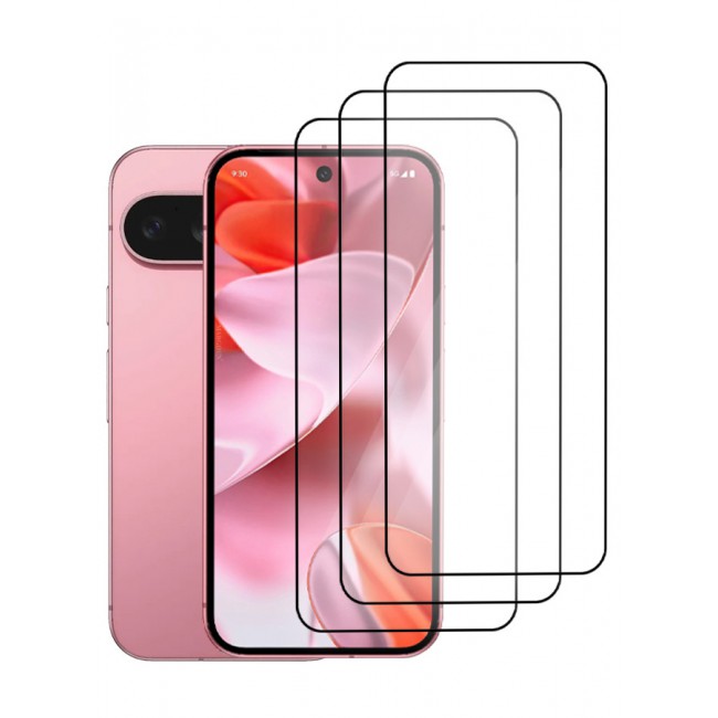 MARGOUN for Google Pixel 9 3 Pack Tempered Glass Screen Protector Anti-Scratch Case Friendly HD Clear Protective Film