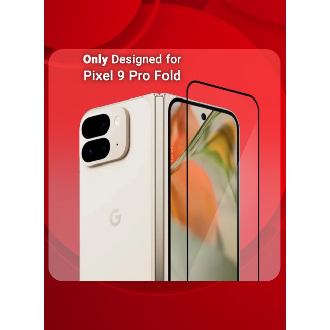 MARGOUN for Google Pixel 9 Pro Fold Tempered Glass Screen Protector Anti-Scratch Case Friendly HD Clear Protective Film