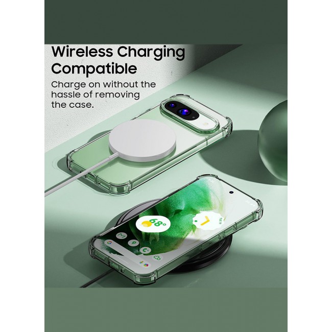 MARGOUN for Google Pixel 9 4 Packs TPU Case and 3 Screen Protectors Shockproof Soft TPU Bumper and Hard PC Back Case Anti-Scratch,Drop Protection,Slim Fit Gorilla Case Cover