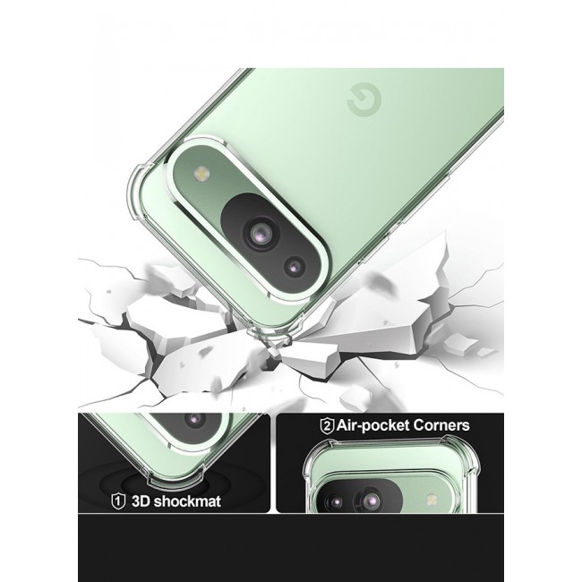 MARGOUN for Google Pixel 9 2 Packs TPU Case and Screen Protector Shockproof Soft TPU Bumper and Hard PC Back Case Anti-Scratch,Drop Protection,Slim Fit Gorilla Case Cover