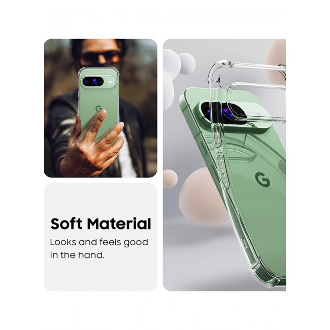 MARGOUN for Google Pixel 9 4 Packs TPU Case and 3 Screen Protectors Shockproof Soft TPU Bumper and Hard PC Back Case Anti-Scratch,Drop Protection,Slim Fit Gorilla Case Cover