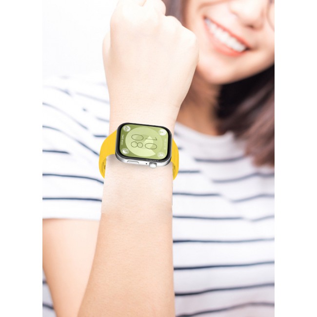 MARGOUN for Huawei Watch Fit 3 Watch Band Soft Silicone Strap for Men Women Stylish Waterproof Watch Band /Yellow