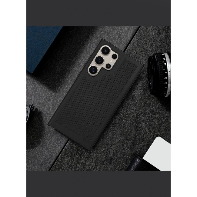 CATANES Samsung Galaxy S24 Ultra Case Anti-slip Textured Design Scratch Resistant Shock Absorbing Case Cover Black