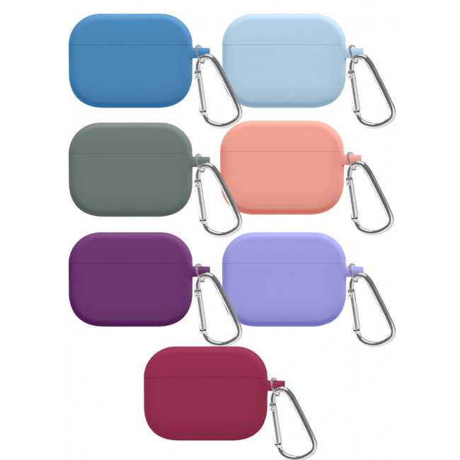 MARGOUN 7 Pack Shockproof Case For Airpod Pro Silicone Protective Case Shockproof Case Ultra Slim Cover with Keychain Carabiner Multicolour - P
