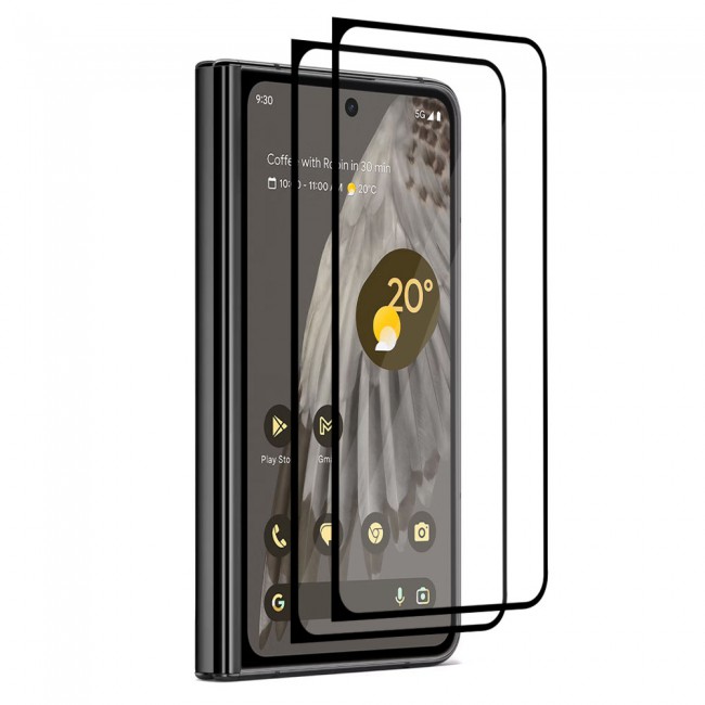 CATANES 2 Pack for Google Pixel Fold Mobile Phones Screen Protector 3D Tempered Glass Protective Film