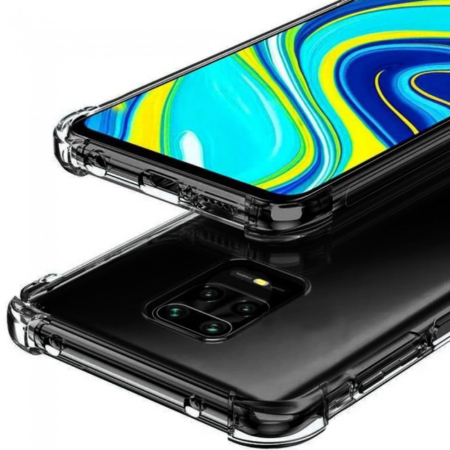 CATANES For Xiaomi Redmi Note 9 Pro Case Cover Clear Protective TPU Four Corners Cover Transparent Soft Case
