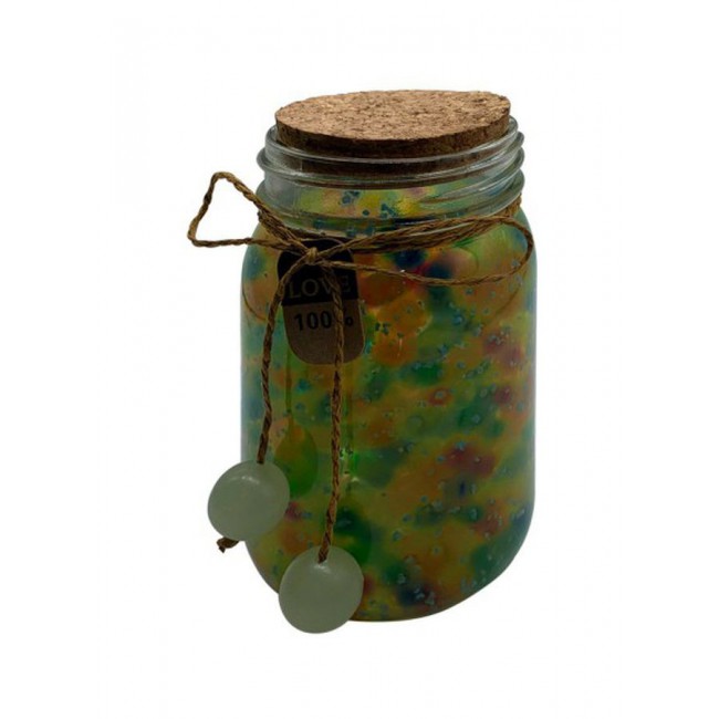 MARGOUN Jelly Water Beads Pickle Jar Style Vase 19cm