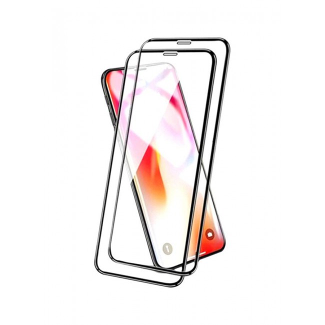 MARGOUN 2-Piece Replacement 10D Screen Protector For Apple iPhone XS Black/Clear
