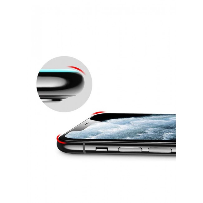 MARGOUN Pack Of 2 10D Screen Protector For Apple iPhone XS Max Clear/Black