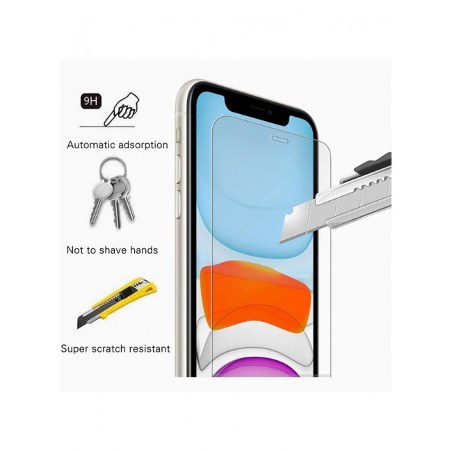 MARGOUN Tempered Glass Screen Protector For Apple iPhone 11 Clear