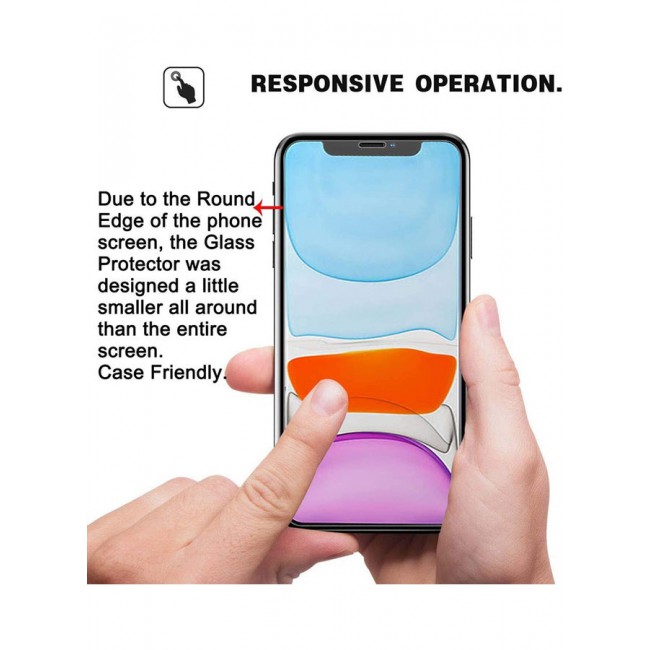 MARGOUN Tempered Glass Screen Protector For Apple iPhone 11 Clear