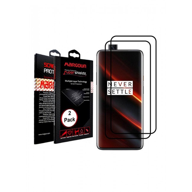 MARGOUN 2-Pack McLaren 3D Glass Screen Protector For OnePlus 7T Pro Clear