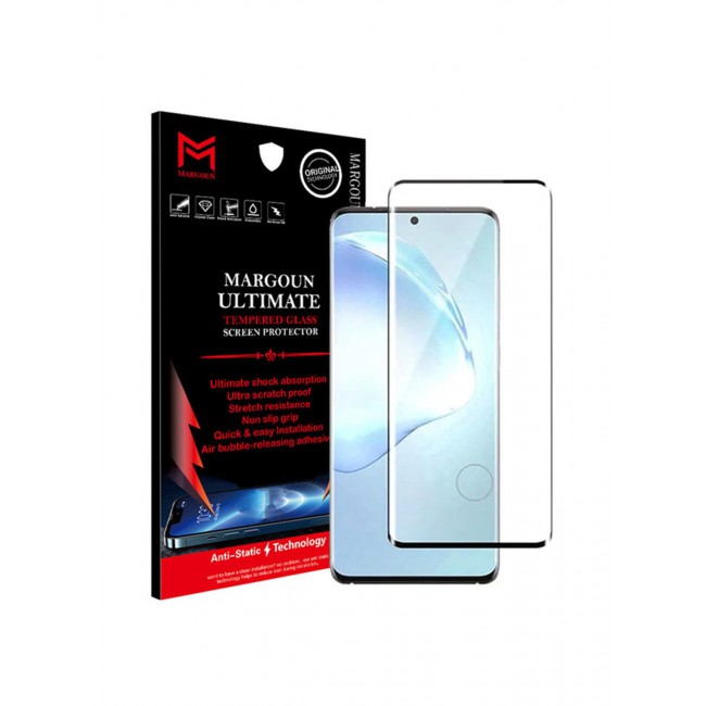 MARGOUN Tempered Glass Screen Protector For Samsung Galaxy S20 Ultra Black/Clear