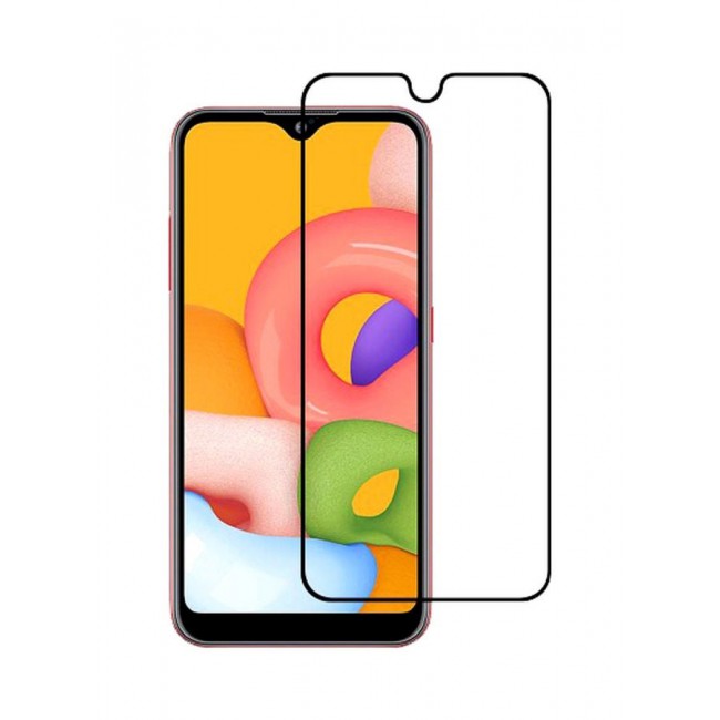 MARGOUN Grand Shieldz Tempered Glass Screen Protector For Samsung Galaxy A01 Black/Clear