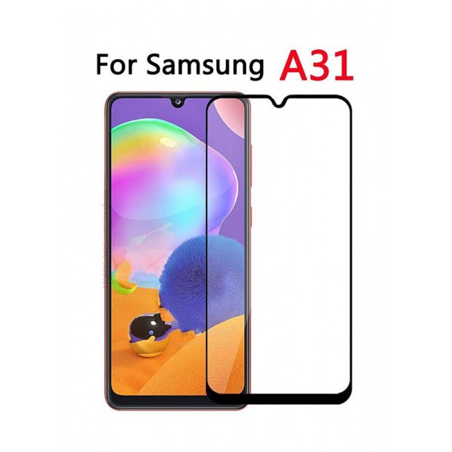 MARGOUN Grand Shieldz Tempered Glass Screen Protector For Samsung Galaxy A31 Black/Clear